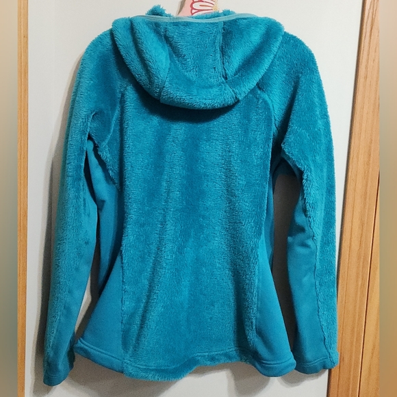 Patagonia R3 Hi-Loft Hoodie Jacket Fleece Turquoise/Teal Green-Blue Full-zip Lrg - Picture 10 of 15